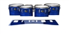 Yamaha 8300 Field Corps Tenor Drum Slips - Lateral Brush Strokes Blue and Black (Blue)