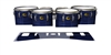 Yamaha 8300 Field Corps Tenor Drum Slips - Lateral Brush Strokes Navy Blue and Black (Blue)