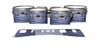 Yamaha 8300 Field Corps Tenor Drum Slips - Lateral Brush Strokes Navy Blue and White (Blue)