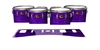 Yamaha 8300 Field Corps Tenor Drum Slips - Lateral Brush Strokes Purple and Black (Purple)