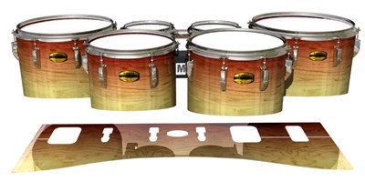 Yamaha 8300 Field Corps Tenor Drum Slips - Lion Red Stain (Red)