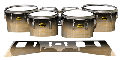 Yamaha 8300 Field Corps Tenor Drum Slips - Maple Woodgrain Black Fade (Neutral)