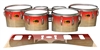 Yamaha 8300 Field Corps Tenor Drum Slips - Maple Woodgrain Red Fade (Red)