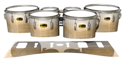 Yamaha 8300 Field Corps Tenor Drum Slips - Maple Woodgrain White Fade (Neutral)