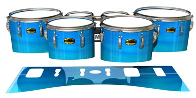 Yamaha 8300 Field Corps Tenor Drum Slips - Neptune Stain (Blue)