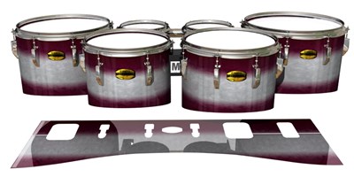 Yamaha 8300 Field Corps Tenor Drum Slips - Pebble Maroon (Red)