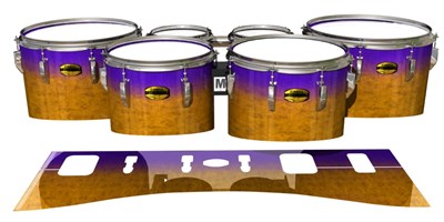 Yamaha 8300 Field Corps Tenor Drum Slips - Purple Canyon Rain (Orange) (Purple)