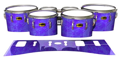 Yamaha 8300 Field Corps Tenor Drum Slips - Purple Cosmic Glass (Purple)