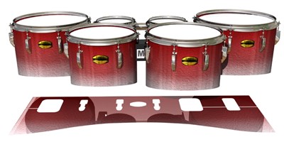 Yamaha 8300 Field Corps Tenor Drum Slips - Red Blizzard (Red)