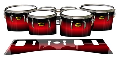 Yamaha 8300 Field Corps Tenor Drum Slips - Red Line Red (Red)