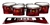 Yamaha 8300 Field Corps Tenor Drum Slips - Red Smokey Clouds (Themed)