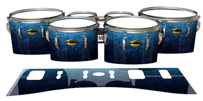 Yamaha 8300 Field Corps Tenor Drum Slips - Rocky Sea (Blue)