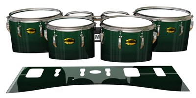 Yamaha 8300 Field Corps Tenor Drum Slips - Sea Slate Maple (Green)