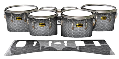 Yamaha 8300 Field Corps Tenor Drum Slips - Silver Metal Plating (Themed)