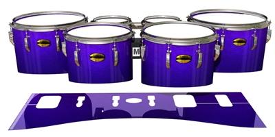 Yamaha 8300 Field Corps Tenor Drum Slips - Smokey Purple Grain (Purple)