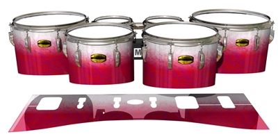 Yamaha 8300 Field Corps Tenor Drum Slips - Snow Blaze (Pink)