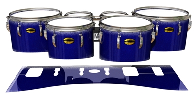 Yamaha 8300 Field Corps Tenor Drum Slips - Tsunami Rain (Blue)