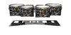 Yamaha 8300 Field Corps Tenor Drum Slips - Wave Brush Strokes Black and White (Neutral)