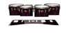 Yamaha 8300 Field Corps Tenor Drum Slips - Wave Brush Strokes Maroon and Black (Red)