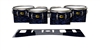 Yamaha 8300 Field Corps Tenor Drum Slips - Wave Brush Strokes Navy Blue and Black (Blue)