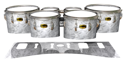 Yamaha 8300 Field Corps Tenor Drum Slips - White Cosmic Glass (Neutral)