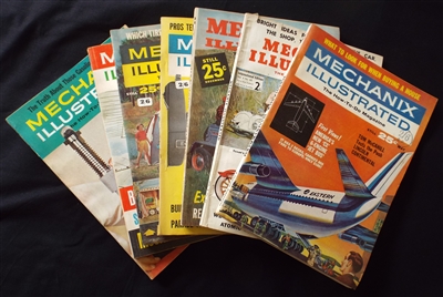 Vintage 1950's and 1960's Mechanix Illustrated Magazines (7) - Sold