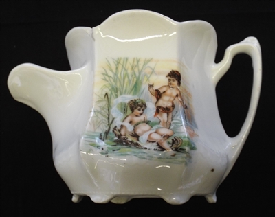 Victorian Continental Shaving Mug with Putti