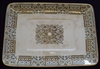 TG & FB Booth Panel Pattern Ceramic Gilded Platter - Sold