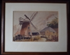 Watercolour of Selsey Windmill Signed Mary Hunter 1948 - Sold