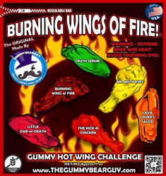 Gummy Bear Guy Burning Wings of Fire Challenge