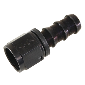 -12 Straight Socketless Hose End Black