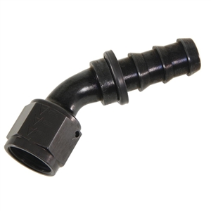 -12 45Â° Socketless Hose End Black