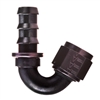 -10 150Â° Socketless Hose End Black