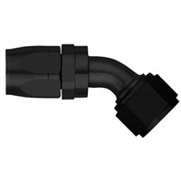 -12 AN Aeroquip 45Â° Reusable Hose End Black