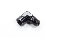 90Â° 3/8" Male to Female Pipe Elbo Black