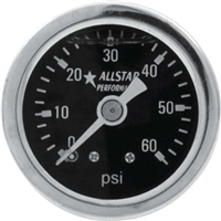 Shockproof Mechanical Fuel Pressure Gauge 0 - 60 PSI