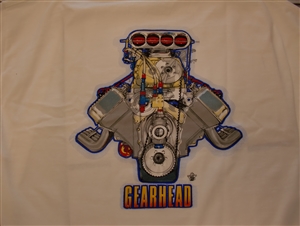 Gearhead Blown Chevy White T-Shirt