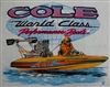 Vintage Cole Custom Boats T-Shirt with Pink Lettering