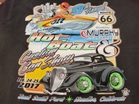 Route 66 Hot Boat & Car T-Shirt in Black