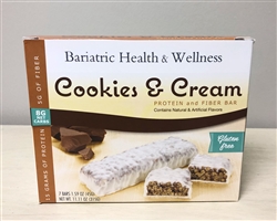Cookies & Cream Bar protein snack bariatric diet food