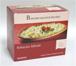 Fettuccini Alfredo Pasta low calorie protein meal bariatric diet healthy noodles