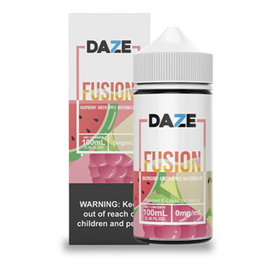 7 Daze Fusion Raspberry Green Apple Watermelon 100ml $12.99