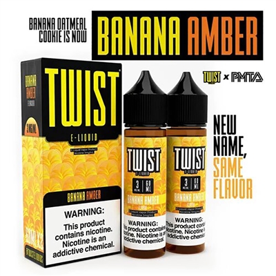 Banana Amber (formerly Banana Oatmeal Cookie) Twist E-Liquid - $14.99 -Ejuice Connect online vape shop