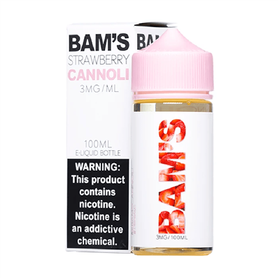 Bam's Strawberry Cannoli E-Liquid - 100ml - $12.95 -Ejuice Connect online vape shop