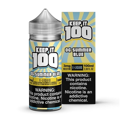 OG Summer Blue (Blue Slushie Lemonade) - Keep it 100 E-Liquid - $11.99 -Ejuice Connect online vape shop