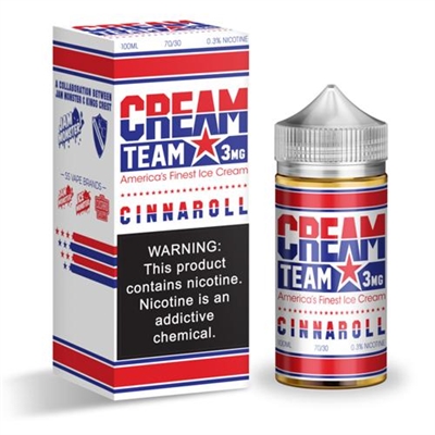 Cinnaroll by Cream Team E-Liquid - 100mL $11.99 -Ejuice Connect online vape shop online vape shop- FREE SHIPPING