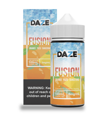 7 Daze Fusion Orange Yuzu Tangerine Iced 100ml $10.99