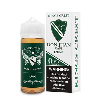 Don Juan Cafe' by King's Crest - 120mL - $11.99 Lowest Price -Ejuice Connect online vape shop