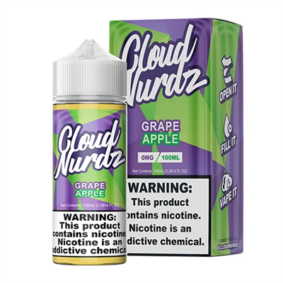 Grape Apple by Cloud Nurdz E-Liquid - 100ml $11.99 -Ejuice Connect online vape shop