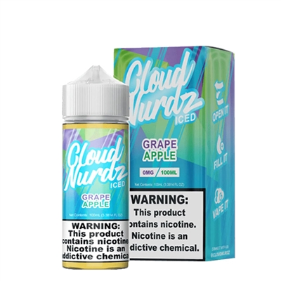 Grape Apple Iced by Cloud Nurdz E-Liquid - 100ml $11.99 -Ejuice Connect online vape shop